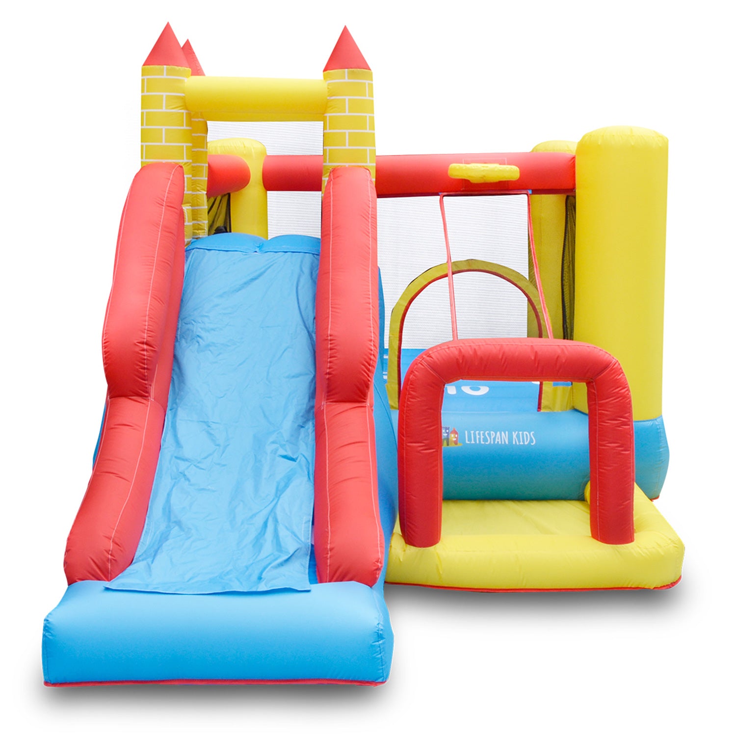 Spacious Kids Bounce House with Slide & Hoop | Lifespan Kids