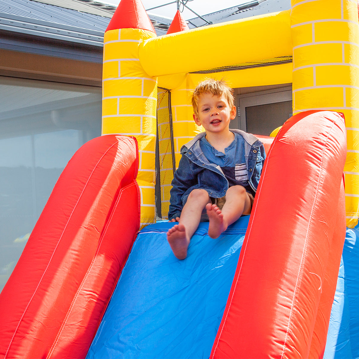 Spacious Kids Bounce House with Slide & Hoop | Lifespan Kids