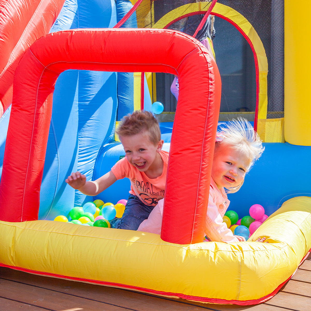 Spacious Kids Bounce House with Slide & Hoop | Lifespan Kids