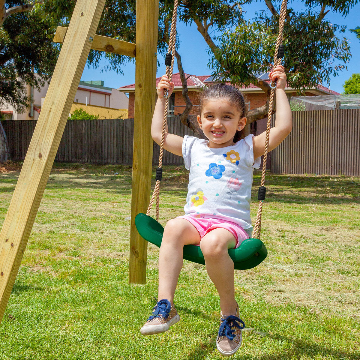 Adjustable Timber Double Swingset, UV Treated Seats