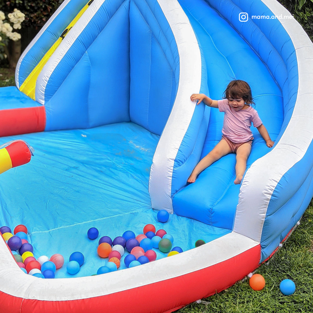 Sharky Inflatable Slide & Splash Water Park for Kids