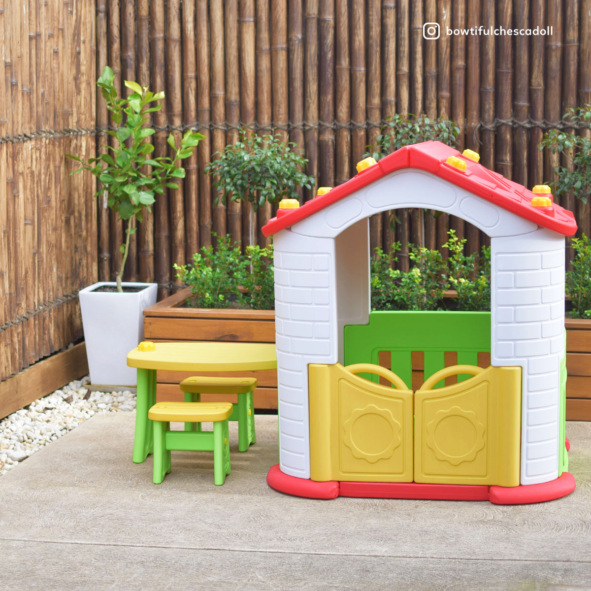Wombat 2 Kids Playhouse Indoor Outdoor Colourful