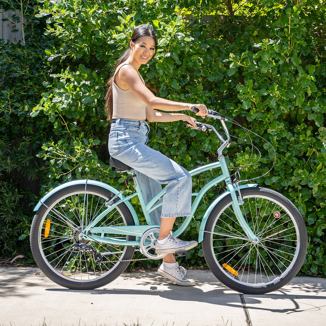 26" Steel Frame Cruiser Bike, V-Brakes, Comfort Saddle, Progear