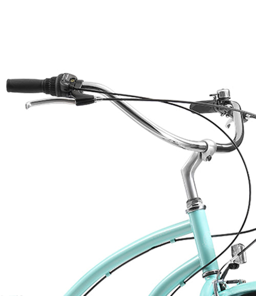 Mint Steel Frame 7-Speed Women's Cruiser Bike - Progear Malibu