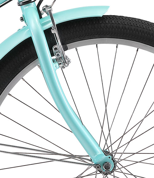 Mint Steel Frame 7-Speed Women's Cruiser Bike - Progear Malibu