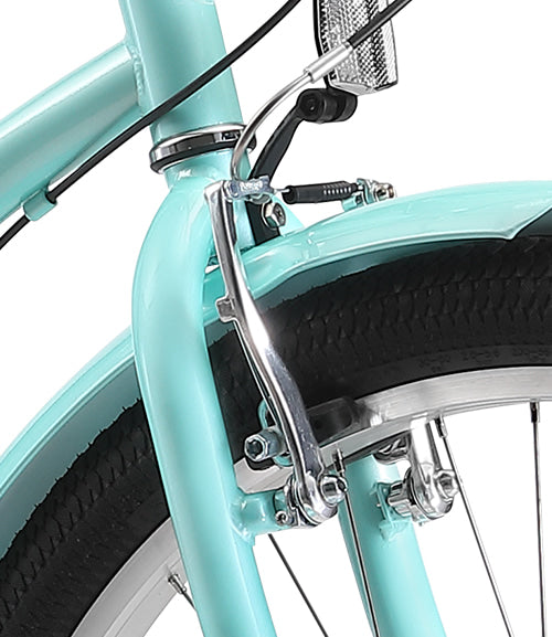 Mint Steel Frame 7-Speed Women's Cruiser Bike - Progear Malibu