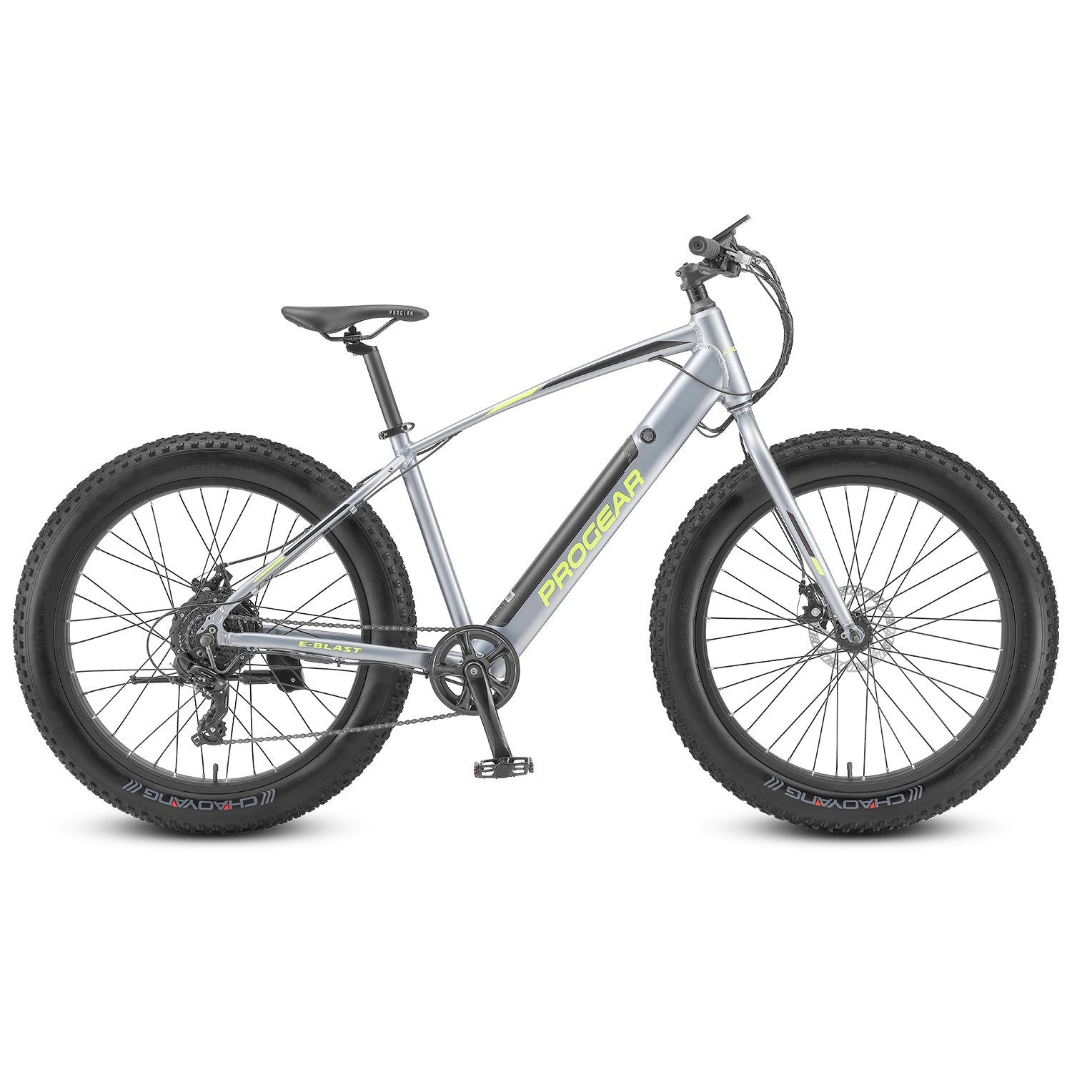 Lightweight Alloy Fat Tyre E-Bike 26"x18" 8-Speed Progear