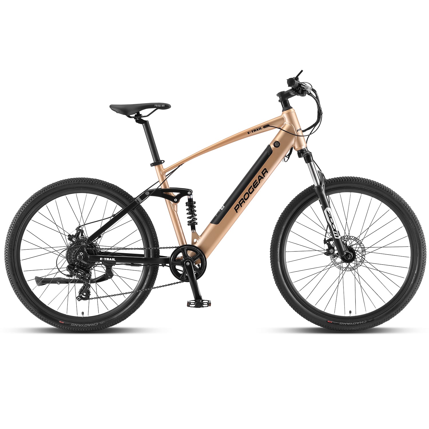 Dual Suspension E-Bike, Alloy Frame, 27.5" 8-Speed - Progear