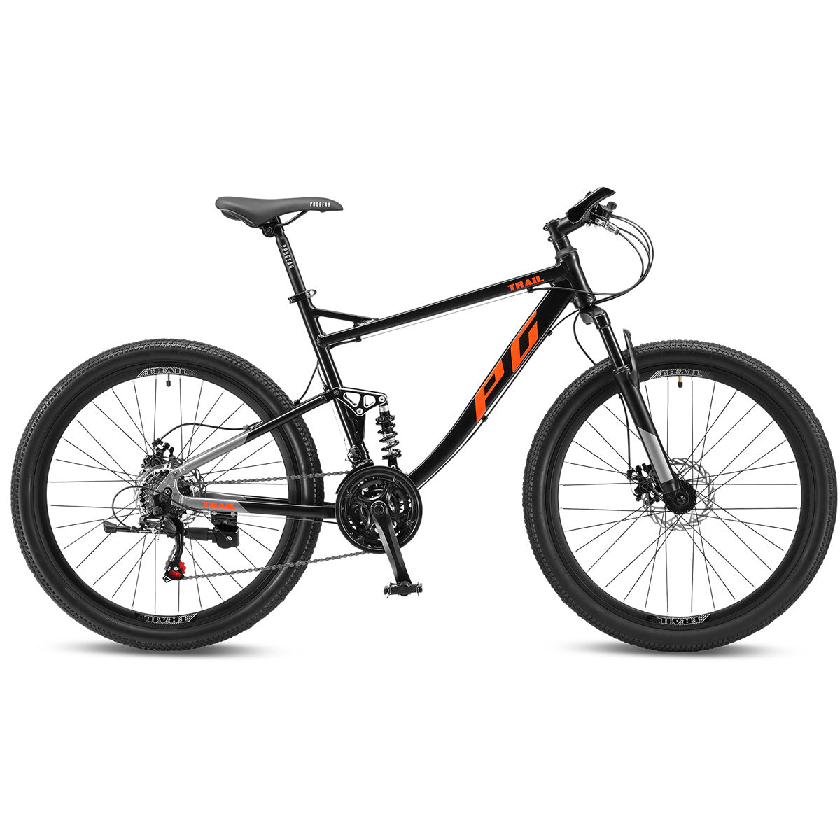 Progear Trail Dual Suspension MTB 26*17" Black Ember