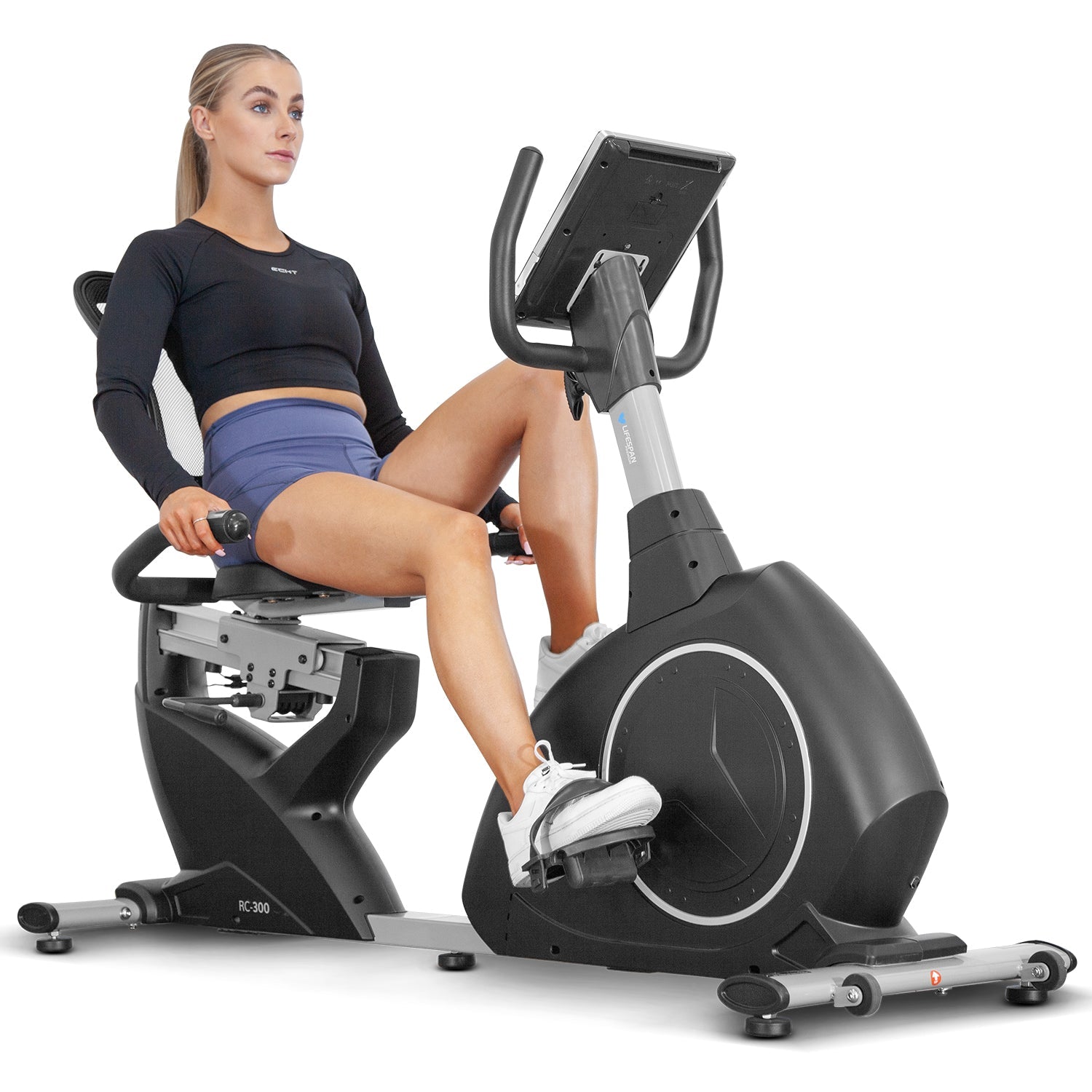 Ergonomic Recumbent Bike with 16 Levels & LCD Display Lifespan Fitness