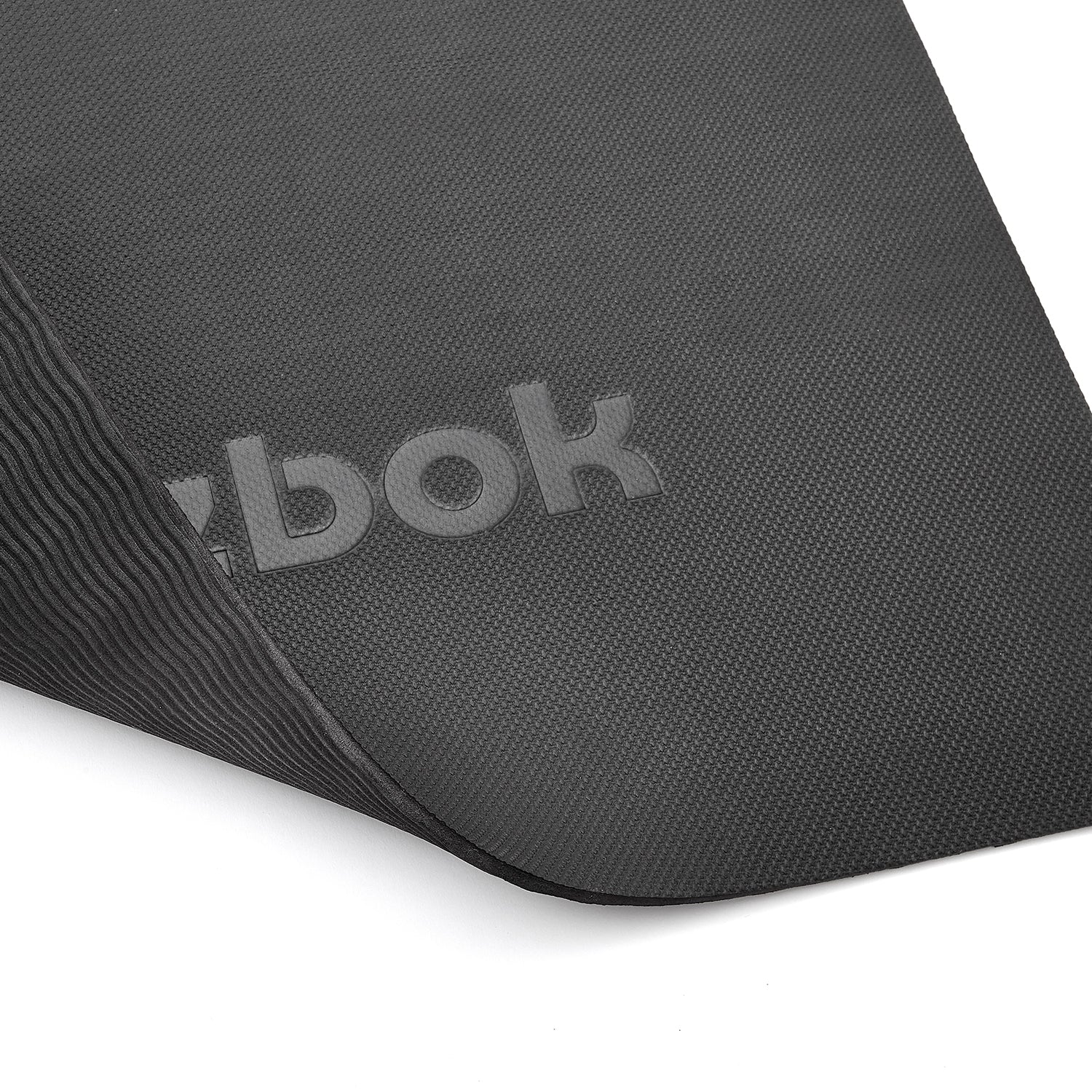 Non-Slip TPE Yoga Mat 5mm, 176x61cm, Black - Reebok