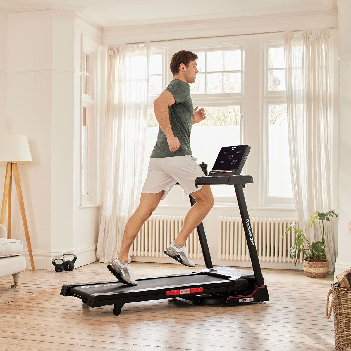 Air Motion Cushioned Treadmill, 12 Inclines, 24 Programs - Reebok