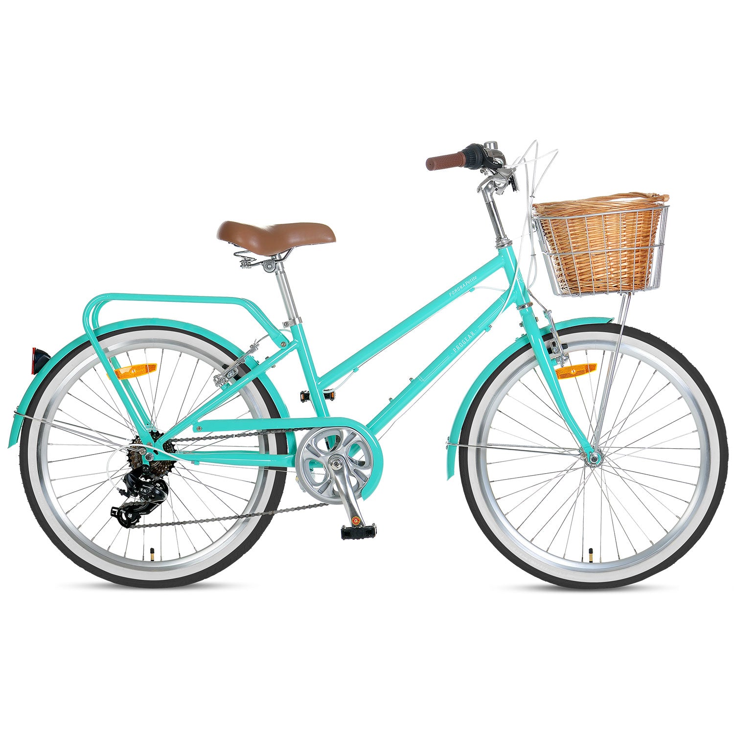 13" Mint Retro Ladies Bike 24" Wheels, 7-Speed, Basket