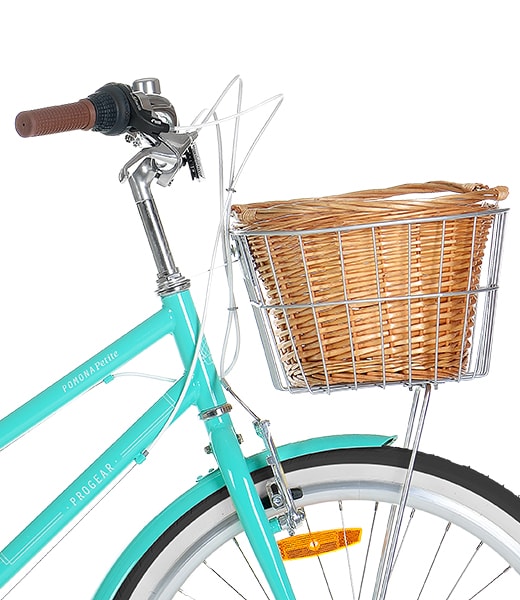 13" Mint Retro Ladies Bike 24" Wheels, 7-Speed, Basket