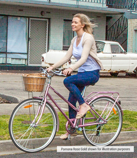 Retro Steel Ladies Bike 700c/15" with Basket & Fenders