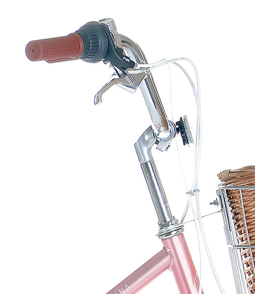 Retro 700c Ladies Bike, Low Step, 7 Speed, Rose Gold, Progear