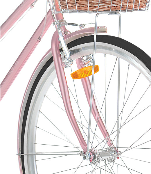 Retro 700c Ladies Bike, Low Step, 7 Speed, Rose Gold, Progear