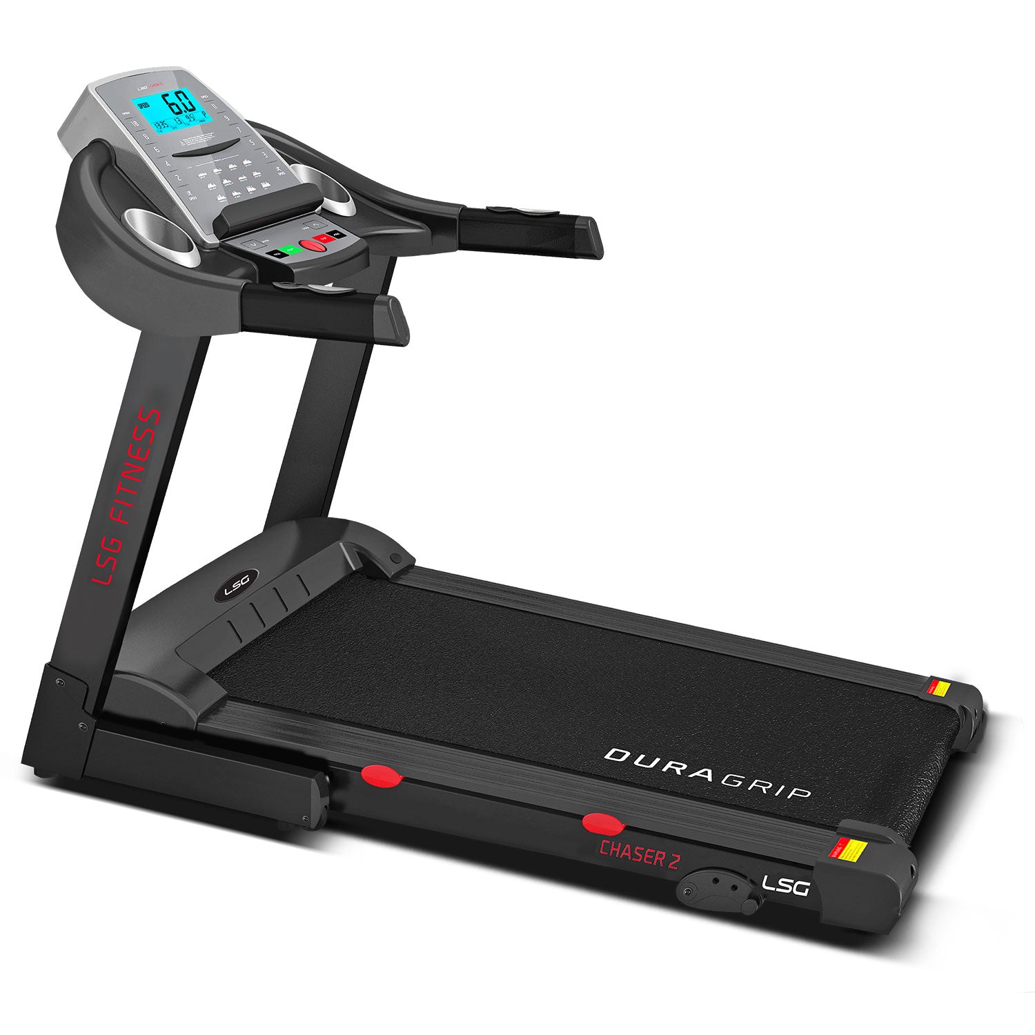 Slip-Resistant Treadmill, Manual Incline, LCD Display - LSG