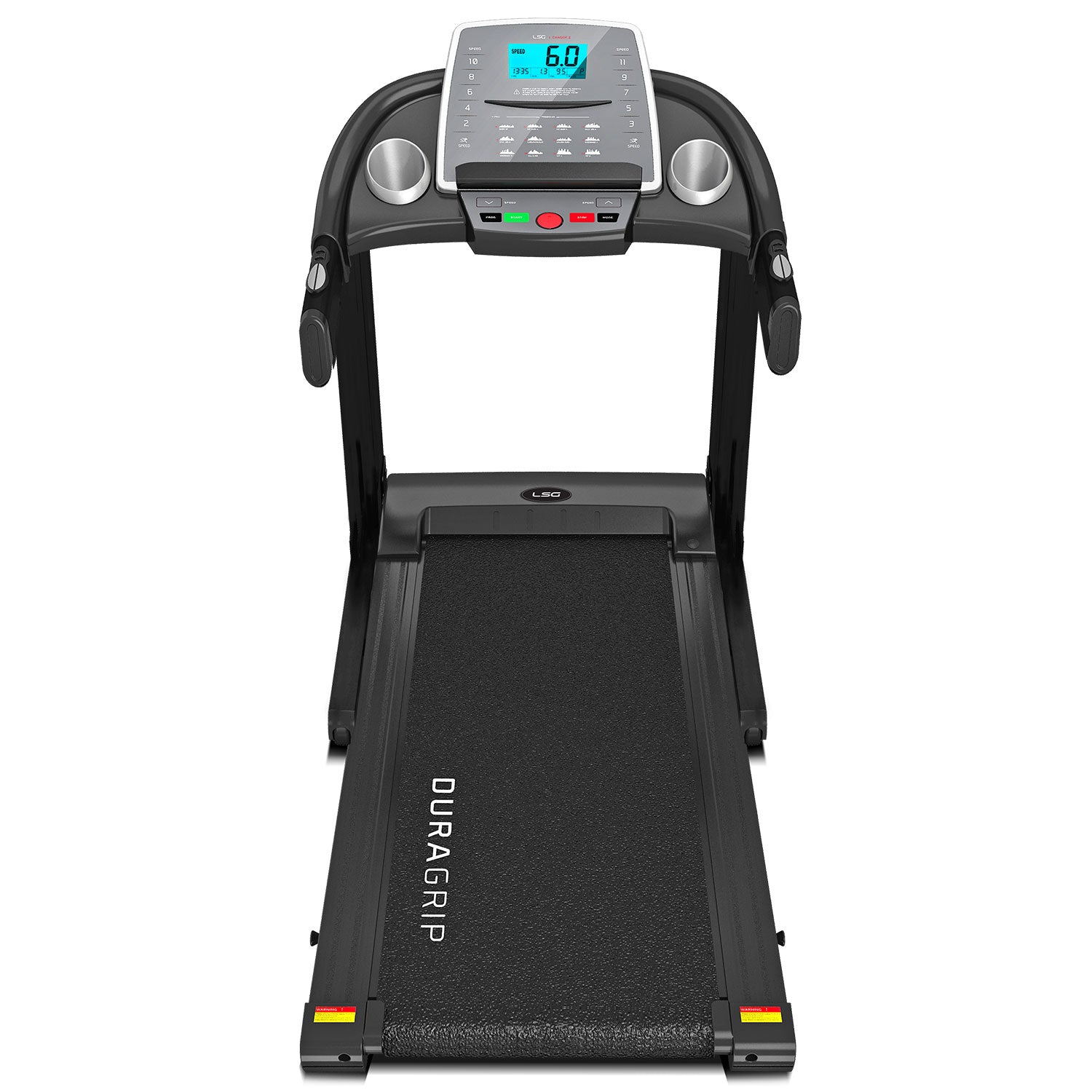 Slip-Resistant Treadmill, Manual Incline, LCD Display - LSG