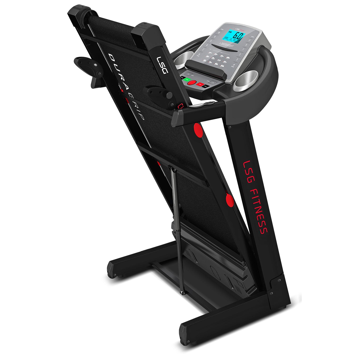 Slip-Resistant Treadmill, Manual Incline, LCD Display - LSG