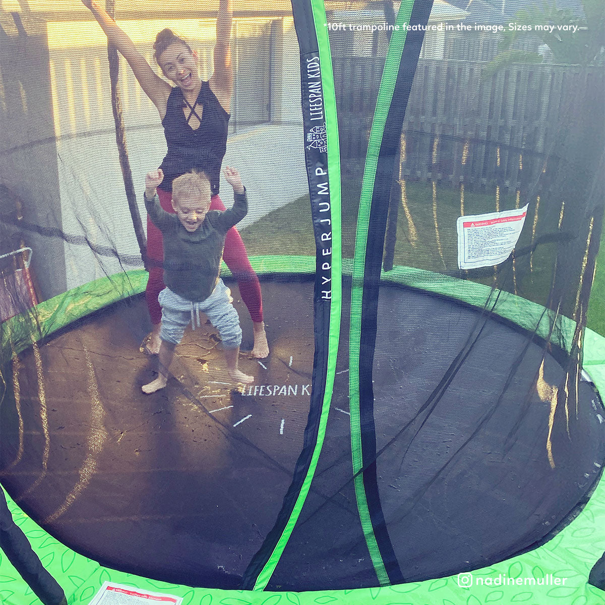 Springless 8ft Trampoline, Double Galvanised Frame, Lifespan Kids