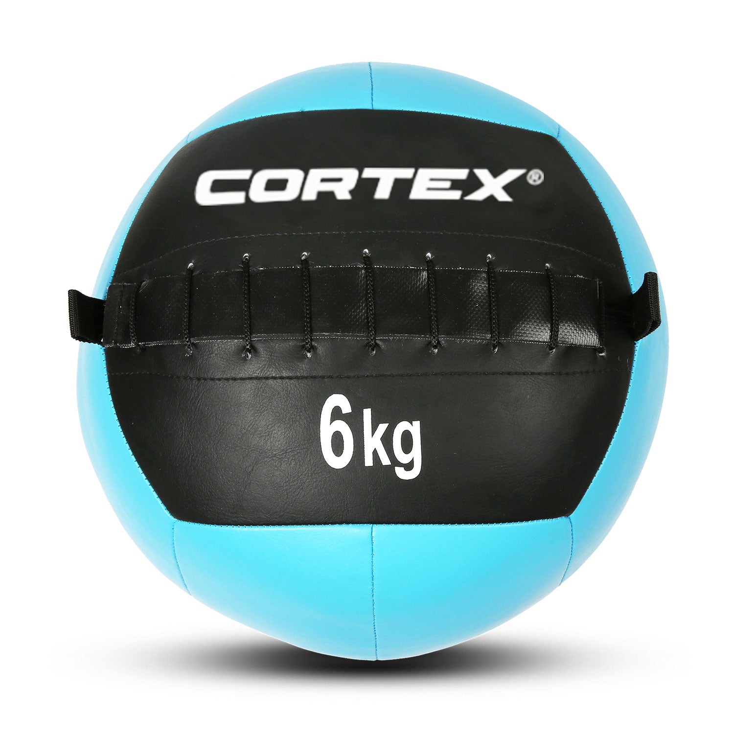 6kg Blue Wall Ball, Durable PU Leather, 35cm Diameter