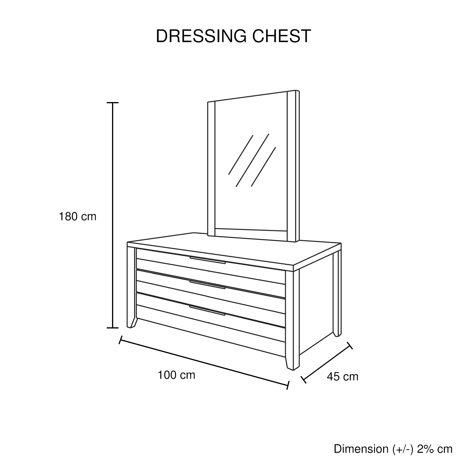 4 Pieces Bedroom Suite Natural Wood Like MDF Structure Double Size Oak Colour Bed, Bedside Table & Dresser