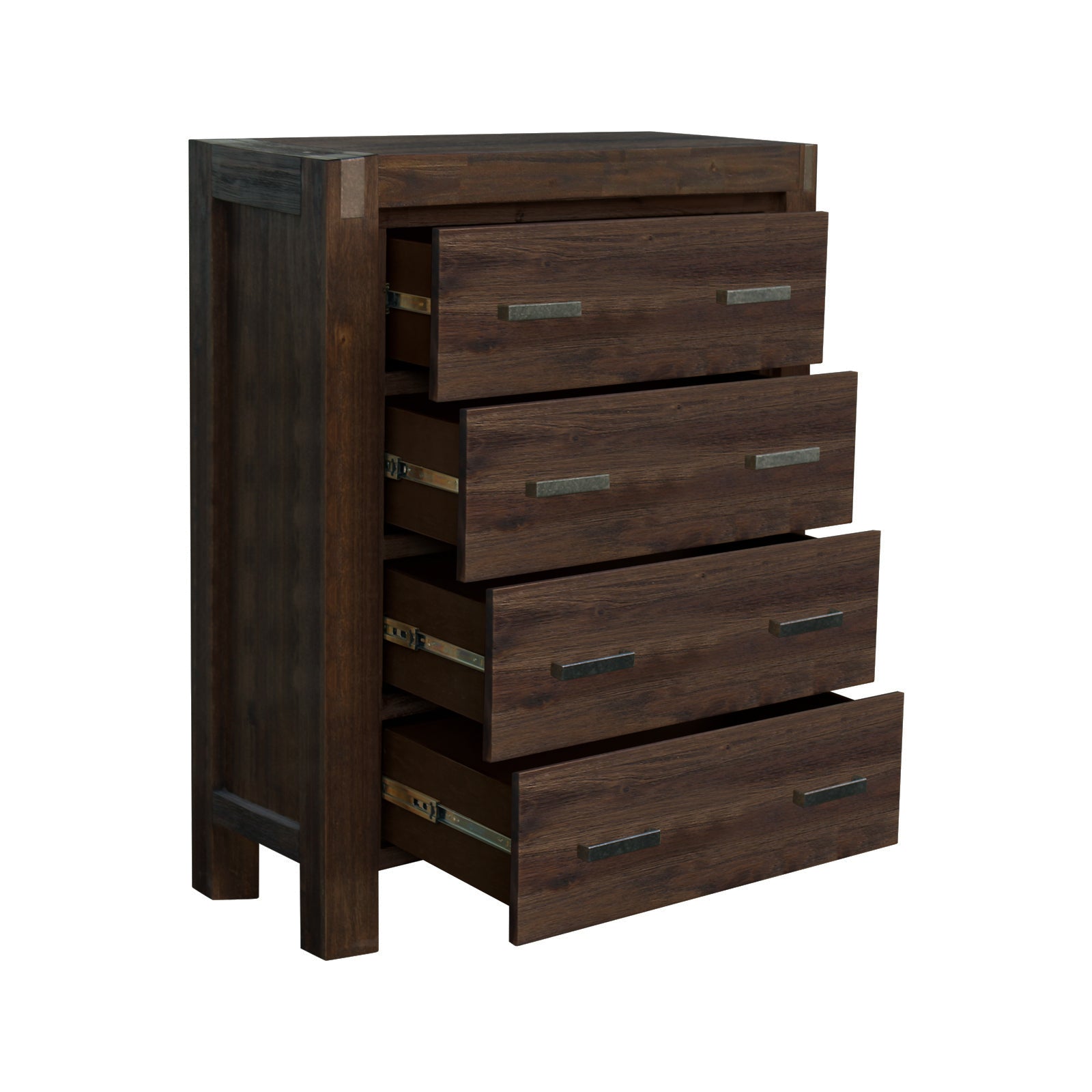 Solid Wood Acacia 5-Piece Bedroom Suite with Storage