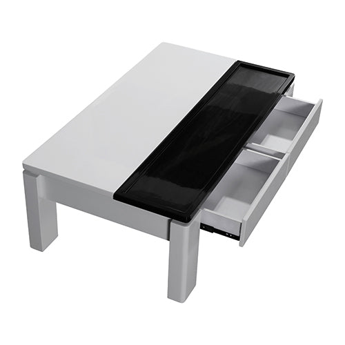 High Gloss Lift Up Top Coffee Table with Storage, MDF