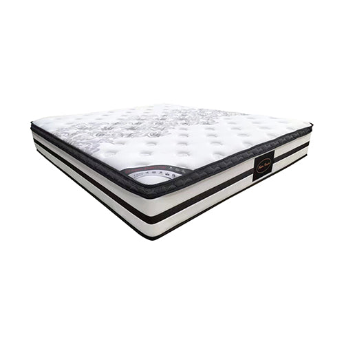 Medium Feel Memory Foam Queen Mattress Euro Top, Pocket Spring