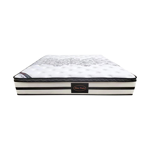 Medium Feel Memory Foam Queen Mattress Euro Top, Pocket Spring