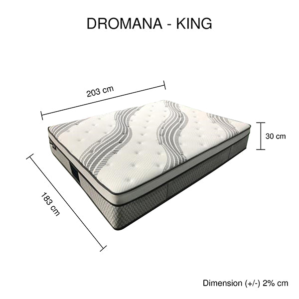 30cm Gel Memory Foam King Mattress, Pocket Coil, Soft Firm