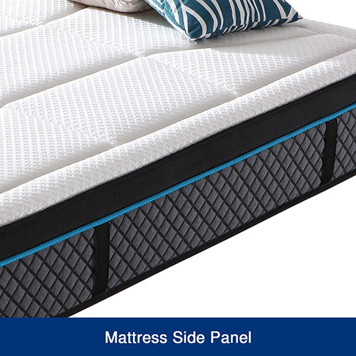 Coolmax King Mattress, Memory Foam, 6 Zone Pocket Coil, Soft Firmness