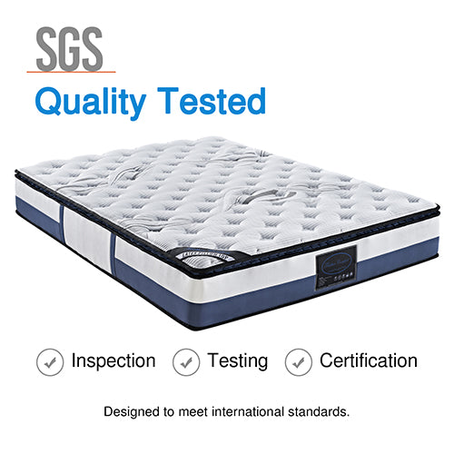 28cm 100% Natural Latex Pocket Spring Queen Mattress