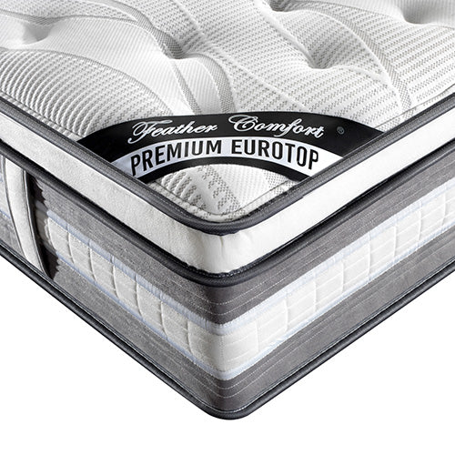 Medium Firm Knitted Fabric Euro Top King Single Mattress