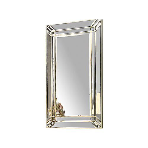 Premium Rectangular Wall Mirror, MDF, Silver Colour