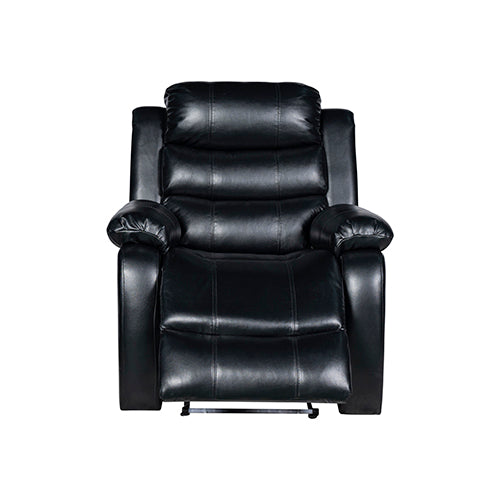 Ultra-Cushioned LED Leatherette Recliner with Multi-Level Recline