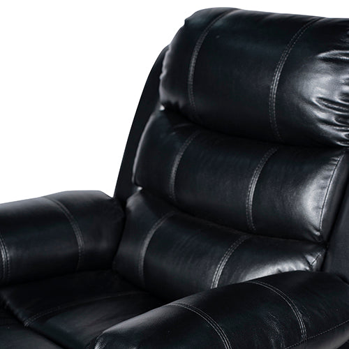 Ultra-Cushioned LED Leatherette Recliner with Multi-Level Recline