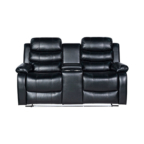 Ultra-Cushioned Leatherette Recliner with LED Light, Chelsea