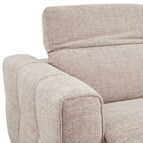 1 Seater Fabric Power Recliner with Power Headrest & Zero-Wall Design
