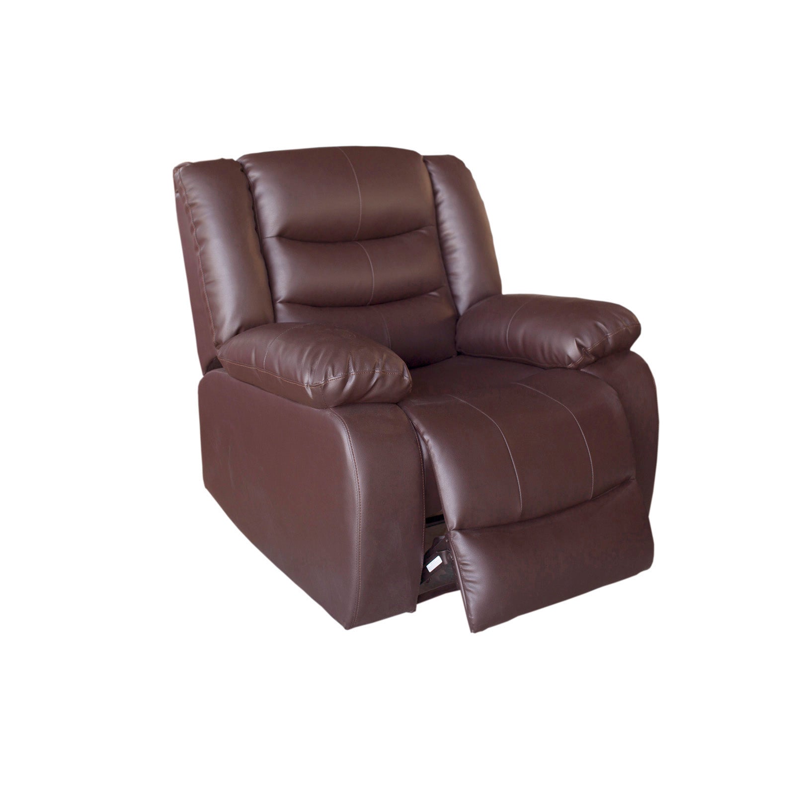 Luxurious Recliner Sofa Chair in PU Leather with Wide Armrests