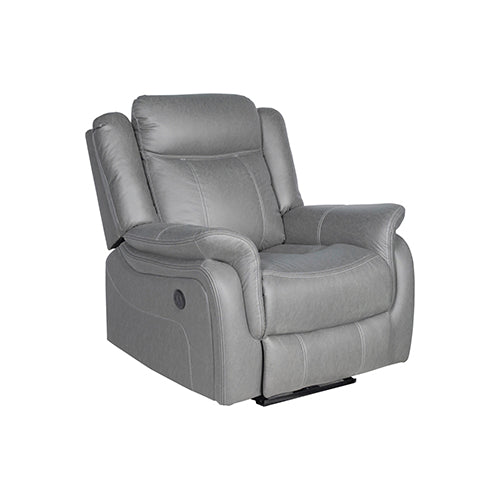 Luxurious Fabric Recliner Set with Metal Frame & Pillow-Top Arms