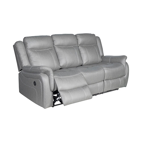 Luxurious Fabric Recliner Set with Metal Frame & Pillow-Top Arms