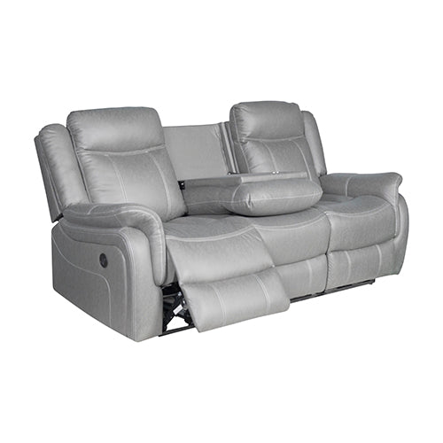 Luxurious Fabric Recliner Set with Metal Frame & Pillow-Top Arms