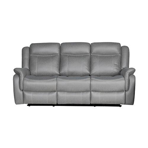 Luxurious Fabric Recliner Set with Metal Frame & Pillow-Top Arms