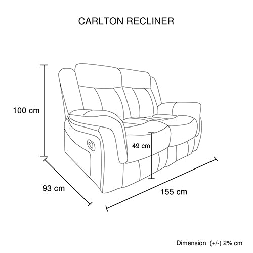 Premium Grey Fabric Recliner Sofa Set, Metal Frame, 3-2-1 Seater