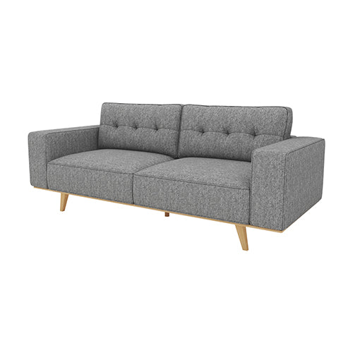 Grey Upholstered 3 Seater Sofa, Pocket Spring, Wood Frame