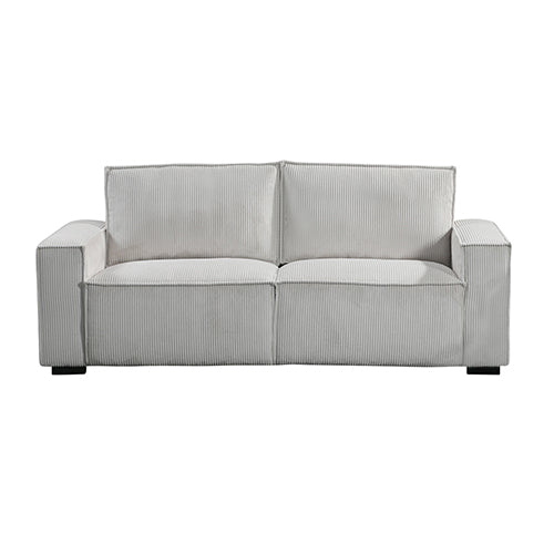 Beige 3 Seater Sofa, Knock Down, Wooden Frame, Reno