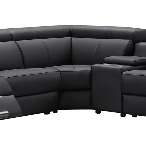 Premium Leather 6-Seater Electric Recliner Corner Sofa