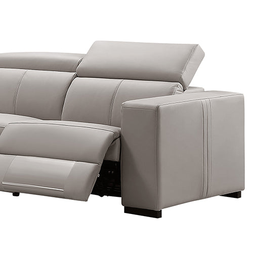 Premium Leather 6-Seater Recliner Corner Sofa w/ Pocket Springs